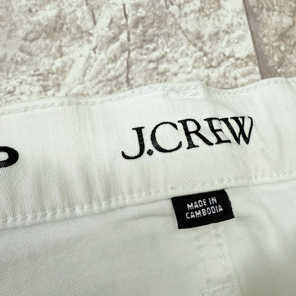 Crew Women's Jeans Sz 29P Slim-Straight Denim | Vintage Wash White - Picture 13 of 16